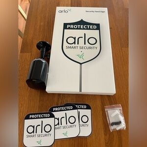 Arlo Pro 5S 2K camera plus yard sign home security camera